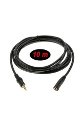 10 Metre Stereo Uzatma Kablosu Dişi Erkek 3.5mm Kulaklık Uzatma - 10m - 2