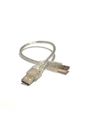 30cm Usb 2.0 Erkek Erkek Kablo 0.3mt Usb 2.0 Tip A Erkek M/m 30 Cm thumbnail 2