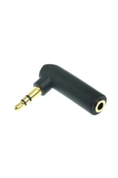 3.5mm Stereo L Aparat 3.5 Mm Stereo 90 Derece Sağ Açılı Çevirici Jak Dişi Erkek L 3 Boğumlu - 2