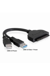Ssd Hdd Bağlantı Kablosu Usb 3.0 2.5" Sata Harici Disk Kablo Usb 3.0 Sata 22pin Sata - 4