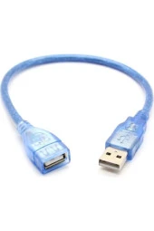30cm Usb Uzatma Kablosu Usb 2.0 Dişi Erkek 30 Cm Extension Kablo thumbnail 1