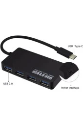 Usb Type C Hub 4 Port 3.0 Usb Çoklayıcı Type-c Usb 3.0 Çoklayıcı - 3