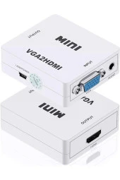 Vga To Hdmi Full Hd 1080p Görüntü Ve Ses Dönüştürücü Çevirici Vga2hdmı Converter Adaptör - 1