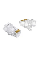 100 Adet Rj45 Cat 5 Konnektör 8p8c Ethernet Jakı Rj45 Cat5 Konnektör Ethernet Kablo Sıkma Uç Fiş - 2