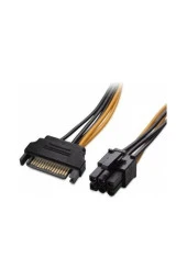 Sata 15 Pin Erkek To 6 Pin Vga Power Kablo 6 Pin Ekran Kartı Power Güç Kablosu 6 Pin Sata Power thumbnail 2
