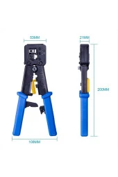 Yeni Nesil Rj45 Pense Ezrj45 Sıkma Pensesi Rj11 Rj12 Rj45 Ethernet Konektörü Sıkma Kesme Soyma - 1