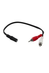 Dişi Stereo Lale Kablo Dişi 3.5 Mm Rca Kablo Stereo 3.5mm Dişi 2x Rca Erkek Ses Çevirici Kablo - 4