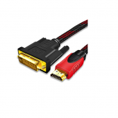 1.5 Metre Dvi Hdmi Kablo Çift Yönlü Dvı To Hdmı 24+1 Dvi Erkek Hdmi Erkek thumbnail 3