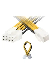 Atx 4 Pin 8 Pin Güç Kablosu 4 Pin Dişi 8 Pin Erkek Anakart Cpu Atx Esp Dönüştürücü Adaptör Kablo thumbnail 2