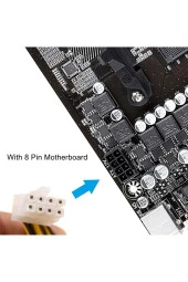 Atx 4 Pin 8 Pin Güç Kablosu 4 Pin Dişi 8 Pin Erkek Anakart Cpu Atx Esp Dönüştürücü Adaptör Kablo thumbnail 4