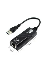 Usb 3.0 Gigabit Ethernet 10/100/1000 Gigabit Ethernet Lan Ağ Kartı Usb Rj45 Tak Kullan Cdsiz thumbnail 4