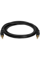 3 m Aux Kablo 3,5 mm Erkek Erkek Stereo Stereo Ses Kablosu 3m Aux Uyumlu thumbnail 1