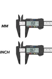 Dijital Kumpas Çap Kalınlık Derinlik Ölçer Hassas Ölçüm 150 Mm - 4