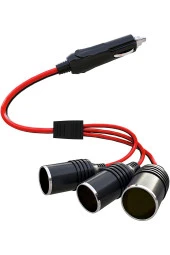 Araç Çakmaklık Çoklayıcı Splitter 1 Erkek 3 Dişi Çakmak Uzatma 12v-24v - 1