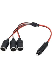 Araç Çakmaklık Çoklayıcı Splitter 1 Erkek 3 Dişi Çakmak Uzatma 12v-24v - 4