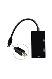 Mini Displayport Vga Dvi Hdmi Çevirici 3 In 1 Mini Dp Erkek Dvı Hdmı Vga Dişi Thunderbolt - 3
