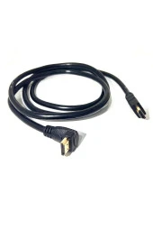 1.5 Metre Hdmi Kablo 90 Derece 1.5 mt Hdmı L Kablo Hdmı Erkek - Erkek Aşağı Açılı Kablo 1.5m - 1