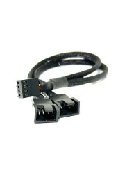 2 Port Fan Çoklayıcı 4 Pin Pwm Fan Kontrol Kablosu 4p Dişi 3+4p Erkek 4pinli Fan Uzatma Pwm Kablo - 1