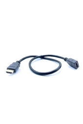50cm Hdmi Uzatma Kablosu Dişi Erkek Hdmı 0.5m High Speed Extension Cable Yarım Metre - 1