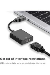 Usb Hdmi Dönüştürücü Kablo Usb 3.0 To Hdmı Çevirici Adaptör 1920x1080p@60hz (usb 3.0 Üzerinden) - 2