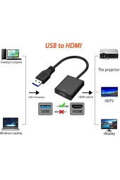 Usb Hdmi Dönüştürücü Kablo Usb 3.0 To Hdmı Çevirici Adaptör 1920x1080p@60hz (usb 3.0 Üzerinden) - 3