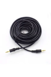 10 Metre 3.5mm Stereo Aux Kablosu Aux Erkek Erkek 3.5mm Ses Kablosu 10m Audio Cable thumbnail 3
