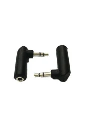 3.5 Mm Dişi - Erkek Stereo 90 Derece Sağ Açılı Çevirici Jak 3.5mm L Aparat - 3