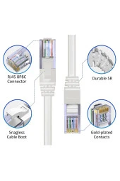 10 Metre Cat6 Patch Kablo 10m Ethernet Kablosu Utp Lan Kablosu Internet Kablosu Gri Renk - 4
