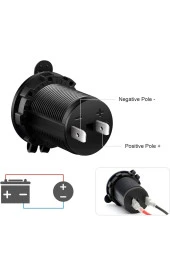 Dişi Boş Çakmak Soketi Araba Tekne Motorsiklet Atv Çakmak Soketi Güç Çıkışı Soketi Su Geçirmez Fiş - 5