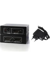 2 Port Hdmı Splitter Hdmı Çoklayıcı 1 Girişi 2 Çıkış Hdmı Splitter 1.4v Adaptörlü thumbnail 1