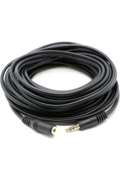 10 Metre 3.5mm Stereo Uzatma Kablosu Aux Extension Dişi Erkek 3.5mm Ses Kablosu 10m thumbnail 1
