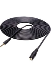 10 Metre 3.5mm Stereo Uzatma Kablosu Aux Extension Dişi Erkek 3.5mm Ses Kablosu 10m thumbnail 2
