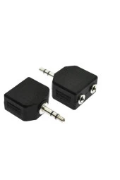 3.5mm Jak Çoklayıcı 2x 3.5 Mm Stereo Dönüştürücü 1 Erkek 2 Dişi 3.5mm Çoğaltıcı Jak - 1