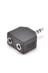 3.5mm Jak Çoklayıcı 2x 3.5 Mm Stereo Dönüştürücü 1 Erkek 2 Dişi 3.5mm Çoğaltıcı Jak - 5