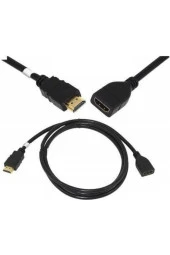 2m Hdmı Uzatma Kablosu Dişi Erkek Hdmi 2 Metre Hdmi Extension Kablo thumbnail 3