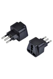 Italya Priz Dönüştürücü 3 Pinli Fiş Adaptör Üniversal Italya Fiş Çevirici Type L Plug Adapter - 1
