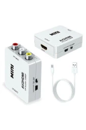 Rca To Hdmi Görüntü Ve Ses Dönüştürücü Çevirici Av In Hdmı Out Converter Adaptör Lale Cvsb - 1