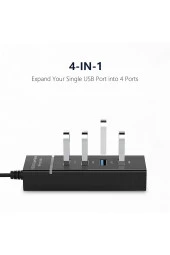 4 Port Usb 3.0 Hub Usb Çoklayıcı Led Göstergeli Usb 3.0 Hub Çoklu Bağlantı Noktası - 3