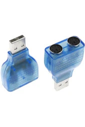 Usb - Ps2 Adaptörü Usb A Erkek - Çift Ps/2 Dişi Dönüştürücü Splitter Klavye Mouse - 3