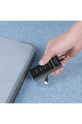 4 Port Usb 3.0 Hub Usb Çoklayıcı Led Göstergeli Usb 3.0 Hub Çoklu Bağlantı Noktası - 5