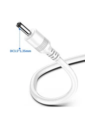 Usb Dc 3.5x1.35mm Güç Kablosu Usb Radyo Diş Fırçası Fan Masa Lambası Şarj Kablosu thumbnail 2