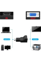 Display Vga Çevirici Aparat Display To Vga Display In Vga Out Converter - 4