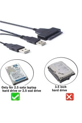 Usb Sata Çevirici Kablo 2,5 Inç Ssd Ve Hdd Için Sata Usb Adaptör Kablosu 2.5 Sata Hdd Usb 2.0 thumbnail 4