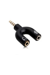Kulaklık Mikrofon Ayırıcı 3.5mm Stereo Kulaklık Mikrofon Birleştirici Aparat thumbnail 2