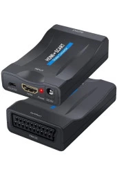 Hdmi To Scart Dönüştürücü Hdmı In Scart Out 1080p Hdmı - Scart Converter Ses Video - 1