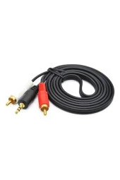 1.5 Metre Stereo Lale Kablo 3.5 Mm Stereo 2 Rca Ses Sistemi Kablosu Aux - 3