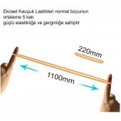 Ekoset 220x5mm Geniş Kauçuk Paket Ambalaj Kasa Lastiği 100 Adet thumbnail 5