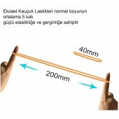 Ekoset 40mm Kırmızı Renkli Kauçuk Paket Ambalaj Lastiği 12Kg Koli - 6
