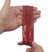 Ekoset 180x4mm Kauçuk Paket Ambalaj Kasa Lastiği Kırmızı 1Kg 18x4 - 2
