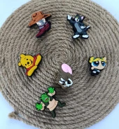 Terlik Süsü Ayakkabı Sandalet 6 Adet Karışık İthal Silikon Aksesuar thumbnail 2